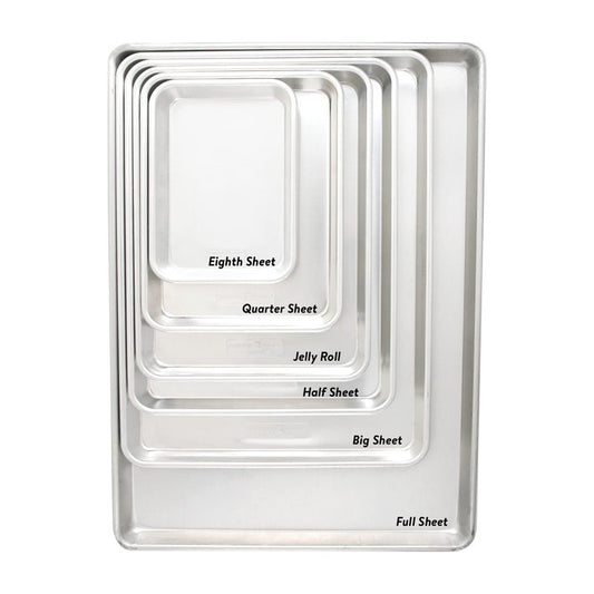 Nordic Ware Aluminum Full Size Sheet Pan 26 x 18 inches for commercial oven use, Full Sheet, 2-Pack (For Commercial Oven Use., Not for standard home ovens)