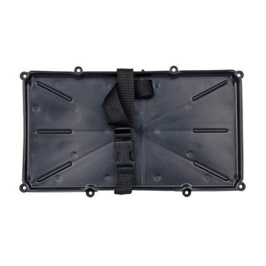 T-H Marine Narrow Battery Tray Holder - Space Saving Battery Storage Solution for Group 29 & 31 - NMMA Certified with Poly Strap & Quick Release Buckle - Ideal for Boats & RVs