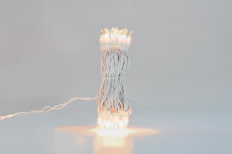 Brite Star 100 Count Mini String Christmas Lights, Clear - 22 feet Indoor/Outdoor Christmas Tree Lights with White Wire