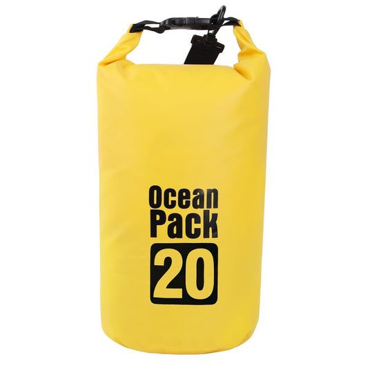 KINGS KRAFT Dry Bag Waterproof for Women Men,20L Rolled Lightweight Dry Storage Bag Backpack with Phone Case for Travel,Swimming,Boating, Kayaking,Camping & Beach,Yellow