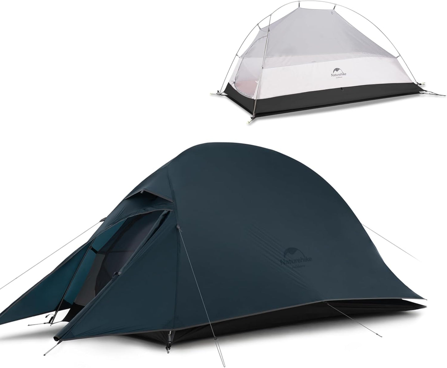 Naturehike Cloud-Up 1 Person Tent, Lightweight Backpacking Tents for One Man, Waterproof Ultralight One Person Tent for Camping Hiking Backpacking