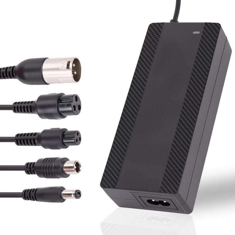 CraogeCoore 42V 2A Electric Scooter Charger for 36V Lithium Battery, 5-in-1 Plug Ebike Charger for Gotrax, Jetson, Razor, Swagtron, Bird, Segway,UL Certified