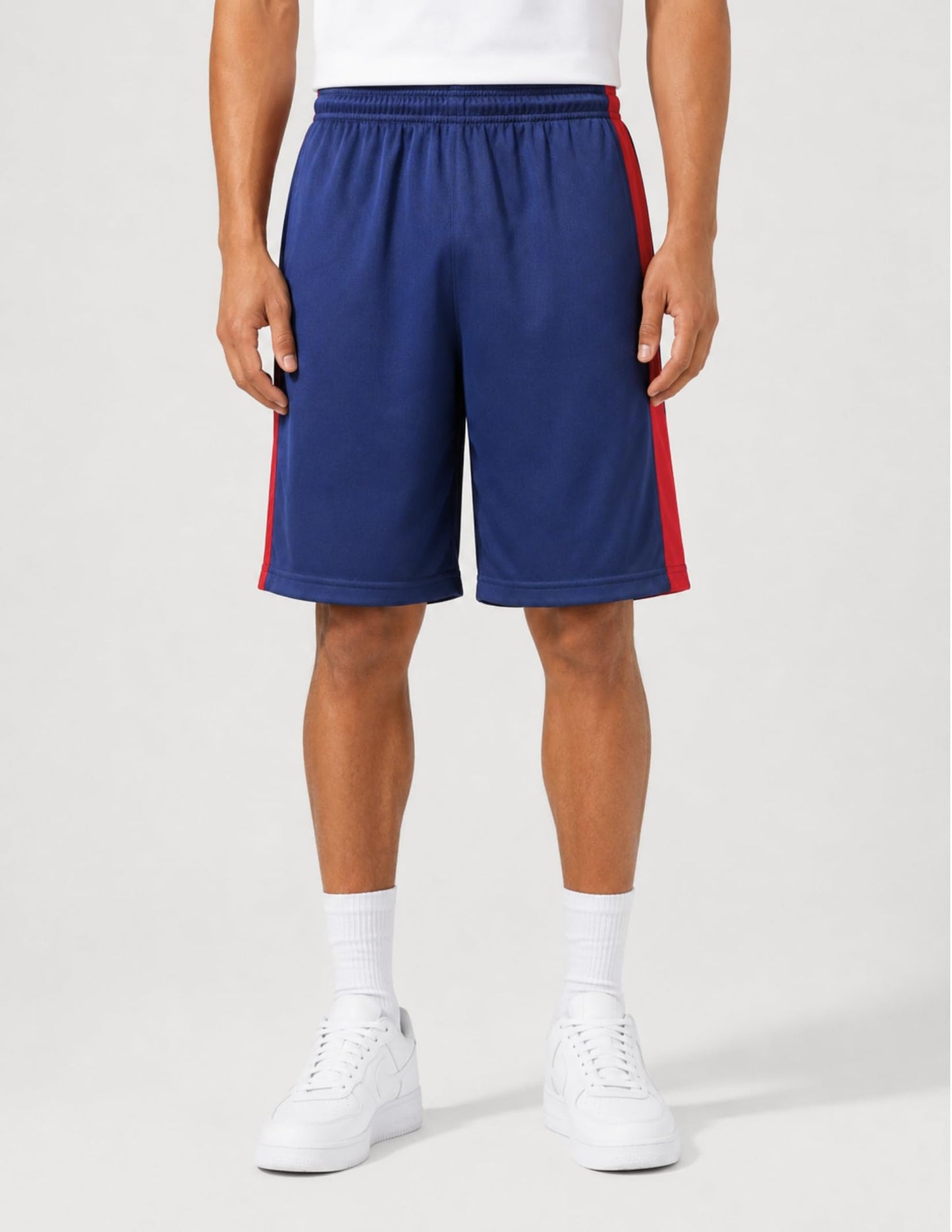 Liberty Imports 5 Pack Men's Quick Dry Athletic Basketball Shorts 9" Inseam with Pockets, Activewear for Workout Gym Running (Set 1, Large)