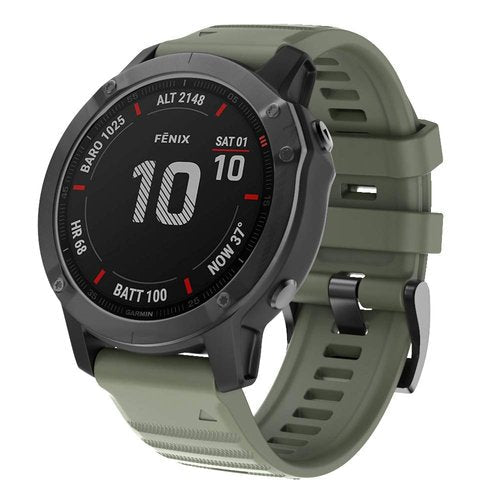 ISABAKE Watch Band for Garmin Fenix 7X/Fenix 6X/Fenix 5X, 26mm QuickFit Silicone Wristband for Fenix 8 51mm/Enduro 2/3