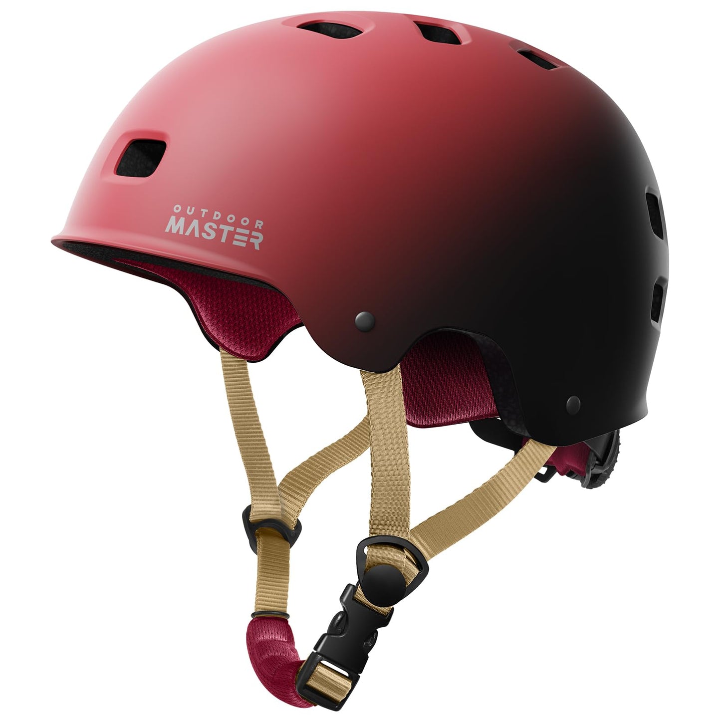 OutdoorMaster Skateboard Cycling Helmet - Two Removable Liners Ventilation Multi-Sport Scooter Roller Skate Inline Skating for Kids, Youth & Adults