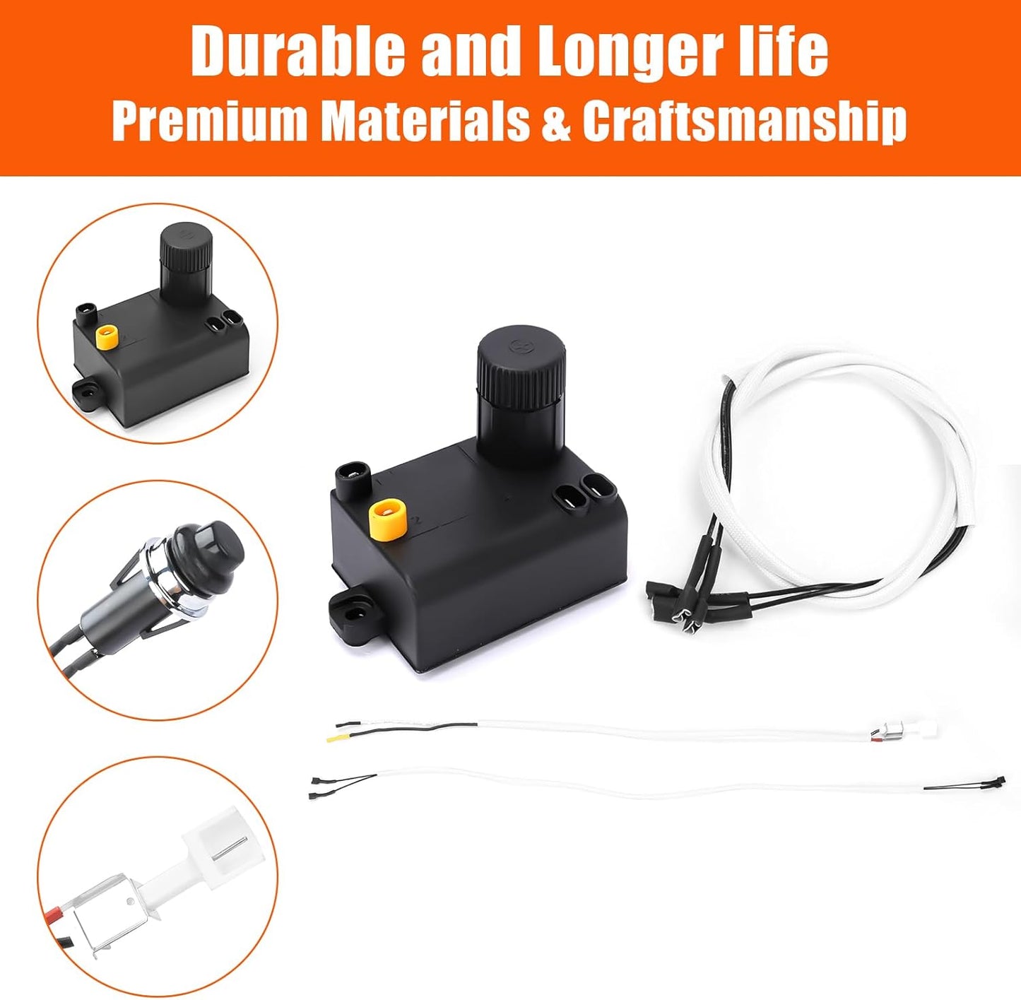 Uniflasy Grill Igniter Button - Compatible with Weber Spirit 210 & 310 Models (2013+) | Easy Installation