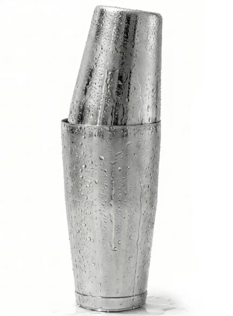 A Bar Above Professional Boston Shakers Set 18 oz Weighted and Unweighted Stainless Steel Cocktail Shaker Set for Bartenders, Premium 304 Steel Bar Shaker, Essential Bartending Tools for Mixing Drinks