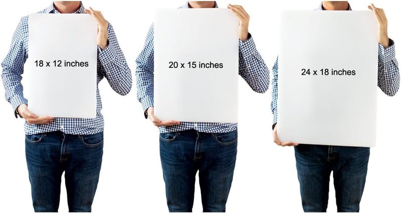 Commercial Grade Green Cutting Board - 18 x 12 Inch 1/2" Thick HDPE Dishwasher Safe for Salad, Vegetables, Fruit, Large Size