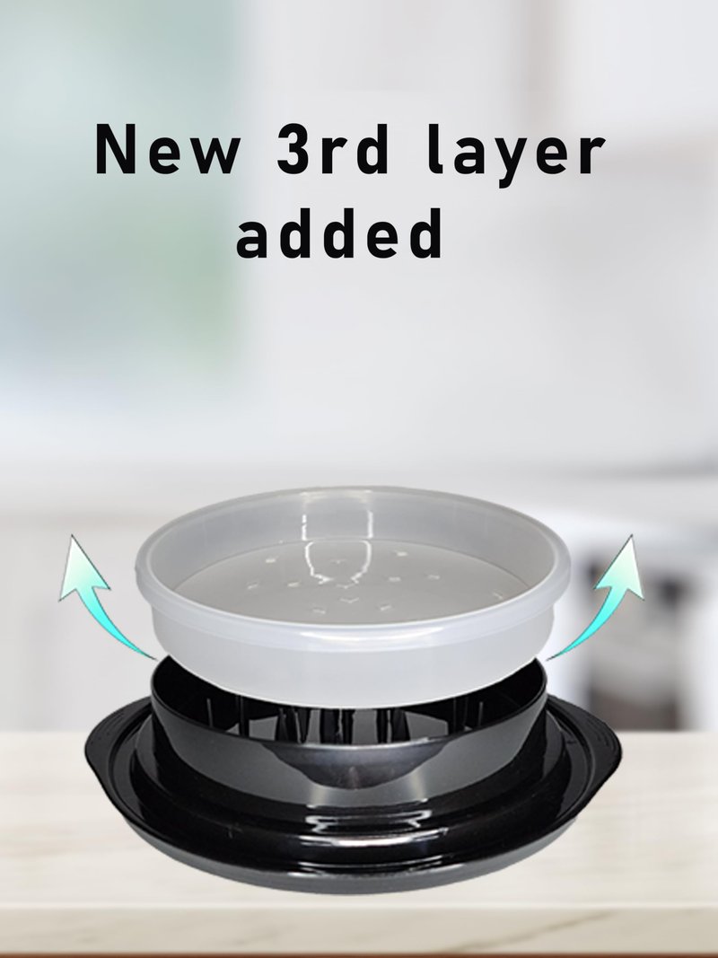 IntraValue Chicken Breast Shredder Tool Twist, Manual Meat Shredder for Pork, Beef, and Salads, Ergonomic Handles with Built in Non-Slip Solution, Removable Middle Tray Improves Usability