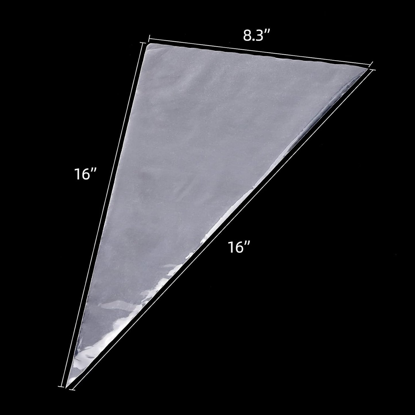 Skiennix 16-Inch Disposable Piping Bags - Extra Thick Tipless Icing Bags for Cake Decorating | 100 PCS