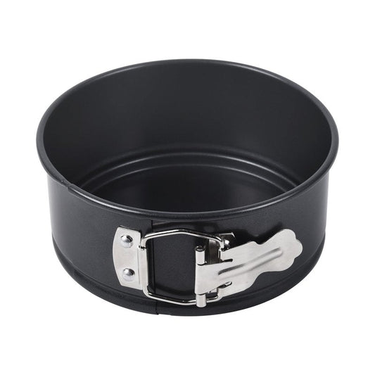 Bakeley Springform Pan 6.5" Nonstick Cheesecake Pan with Removable Bottom Round Baking Cake Pie Mold for Oven 6.5" x 6.5" Black