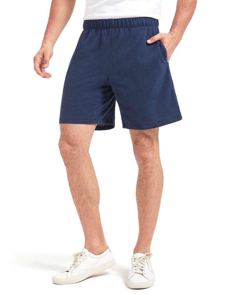 Liloak Men's Sweat Shorts Pack Waffle Elastic Waist 7" Running Shorts Drawstring Lightweight Summer Casual Shorts with Pockets