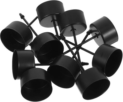 DOITOOL Metal Candle Holder Stakes - 10pcs Heavy Duty Taper Candlestick Holders for Weddings & Gardens