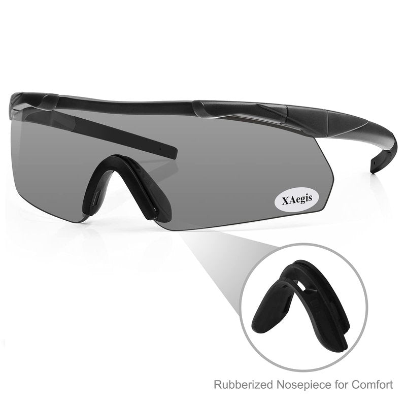 xaegistac Shooting Glasses Eye Protection for Shooting Range,Tactical Glasses with 3 Interchangeable Lens High Impact Eye Protection
