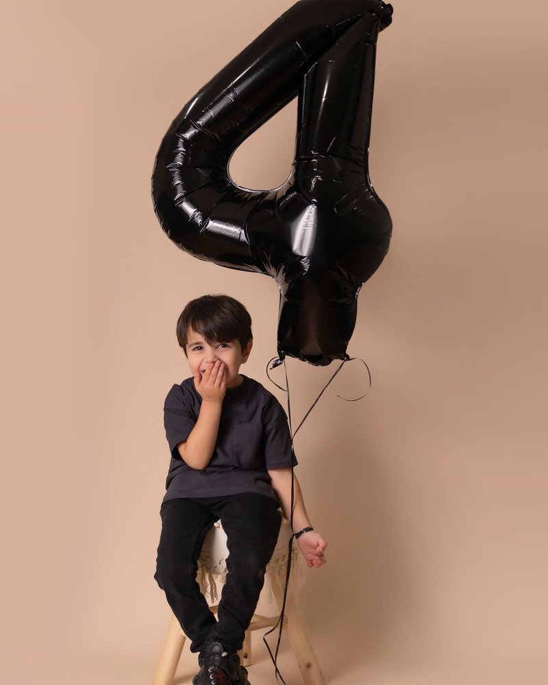 Black Number 40 Balloon 40 Inch, 40th Birthday Party Decorations for Children, Giant 40 Foil Balloon for Party Supplies