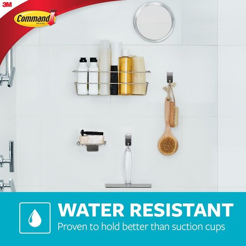 Command Shower Caddy - Water Resistant Strips for Easy Bathroom Organization | Stylish Decor