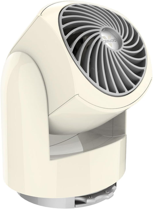 Vornado Flippi V6 Compact Air Circulator Fan - Quiet Portable Design for Office & Bedroom | Adjustable Head, 2 Speeds, Vintage White