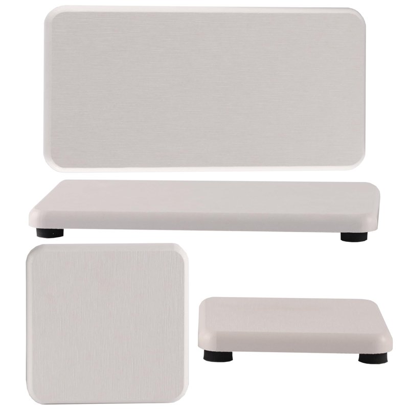 NiuYichee Set of 4 Water Absorbent Diatomite Coasters, Diatomaceous Earth Kitchen Soap Dish, Bathroom Trays, Water Absorbing Stone Used for Hand Soaps & Plants & Toiletries in The Modern Home