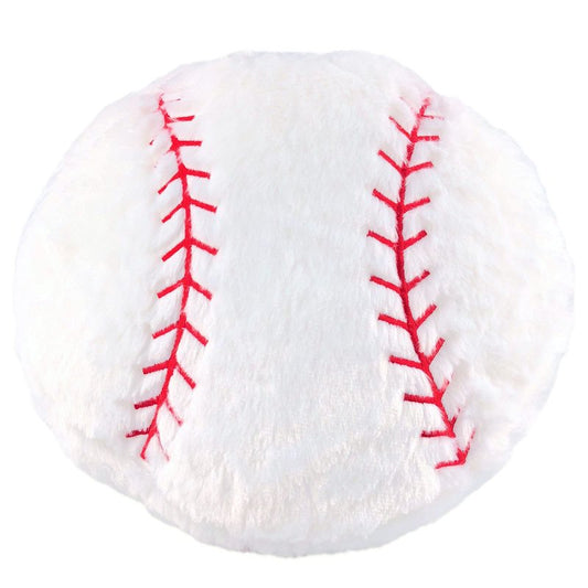 CHORONMO Baseball Plush Pillow - Soft Stuffed Fluffy Toy, Durable Round Sports Gift for Kids Room Decor