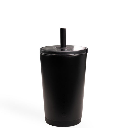 HydroJug Everyday Tumbler 14 oz – Ceramic-Lined Insulated Tumbler with Straw and Soft-Touch Lid, Cup Holder Friendly, Double-Wall Vacuum Insulation, Reusable Travel Cup – Courtyard