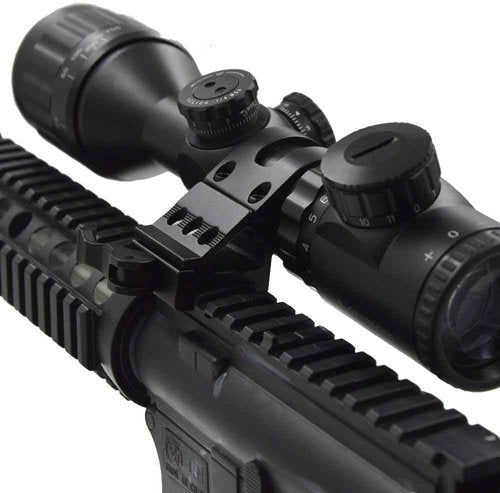ALONEFIRE Tactical LED Flashlight Mount for Picatinny Rail - Offset Weapon Light for Hunting & Shooting