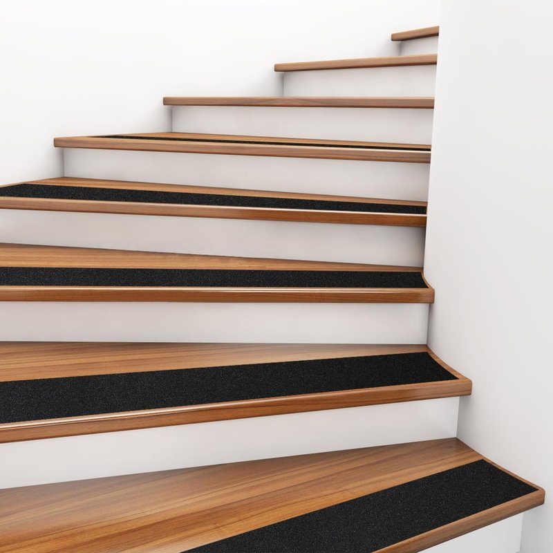 SinoPack Anti Slip Tape Black and Yellow 6in x 40ft, Heavy Duty Grip Tape for Stairs, Ramps, Truck Steps, Floors, Waterproof Non-Slip Traction Tape for Indoor & Outdoor Safety Hazard Warning