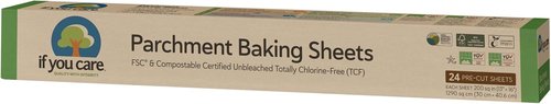 If You Care Parchment Paper Baking Sheets - Unbleached & Greaseproof Precut Liners | 3 Pack, Fits 12.5” x 16” Pans