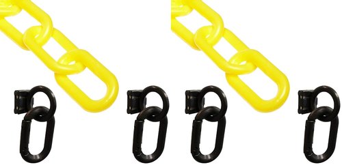 2-Inch Yellow Plastic Chain Loading Dock Kit - Mr. Chain (Model 72302)