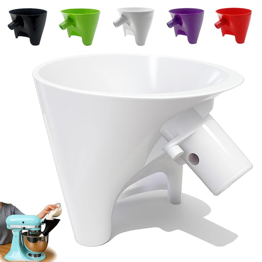 KitchenAid Flour Funnel - Durable Pouring Chute for Tilt-Head 4.5-5 Qt Mixers | Dishwasher-Safe Baking Tool