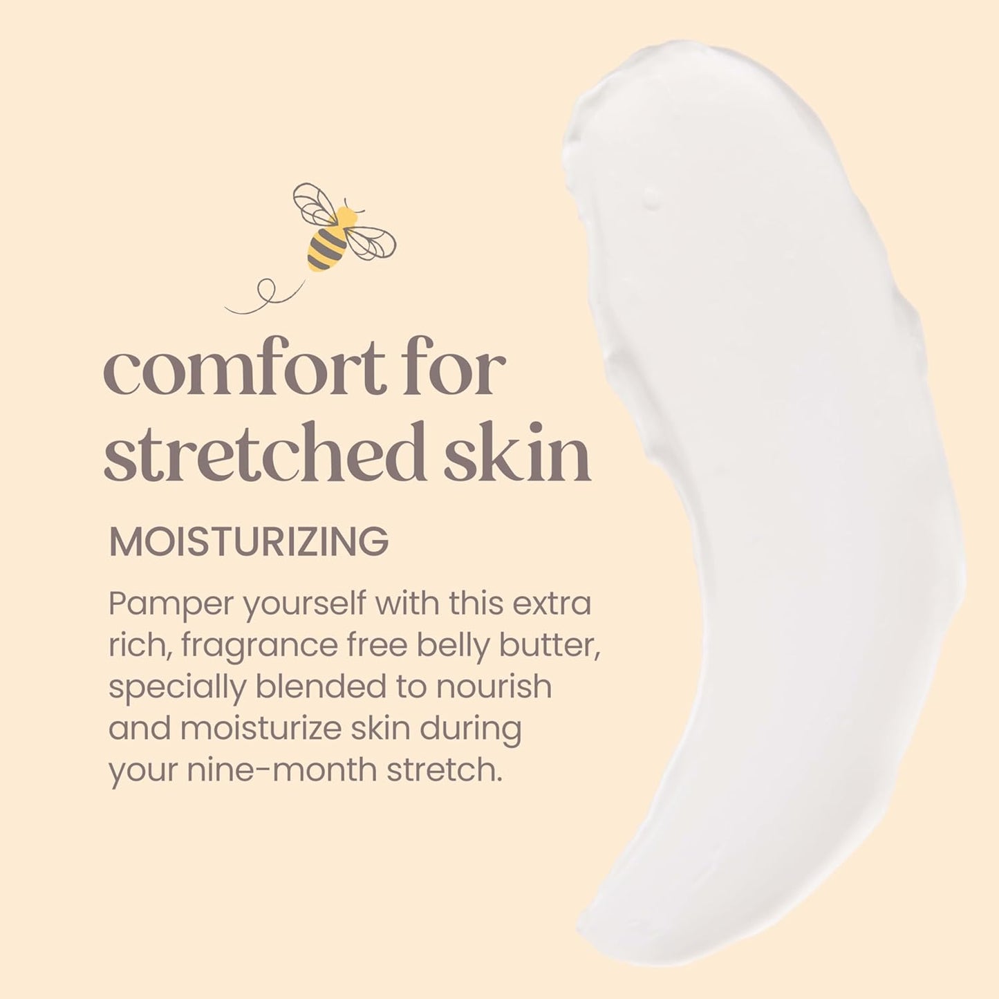 Burt's Bees Mama Belly Butter - Stretch Mark Cream for Pregnancy & Postpartum Care | 6.5 Oz Tub