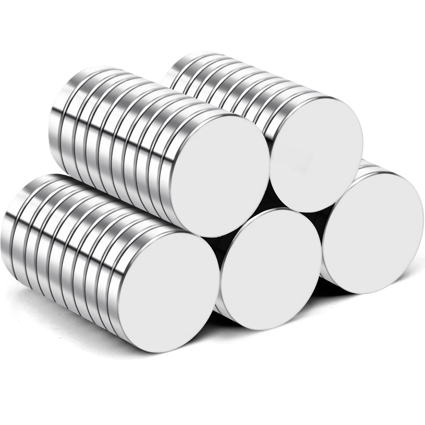 TRYMAG 50Pcs Super Strong Neodymium Magnets, 15x3mm Small Round Fridge Rare Earth Magnets for Crafts, Tiny Neodymium for Whitboard, Dry Erase Board, DIY, Scientific Models, Office