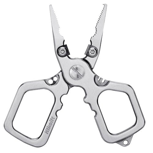 Hikolit 4 inch Fishing Pliers Saltwater, Stainless Steel Fishing Pliers with Split Ring, Fish Hook Remover, Tungsten Carbide Cutters, Fishing Gift for Men