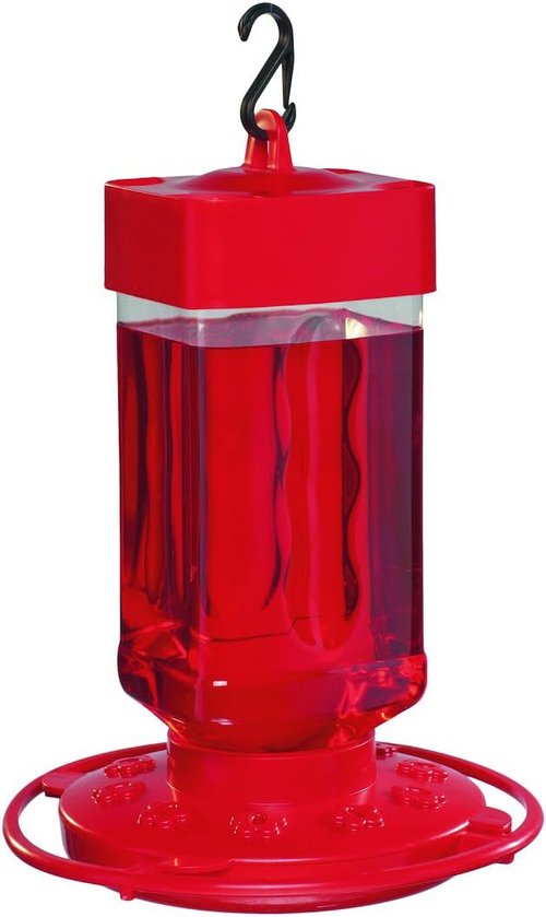 First Nature 3055 Hummingbird Feeder - 32-Ounce Wide-Mouth Reservoir for Easy Filling & Cleaning