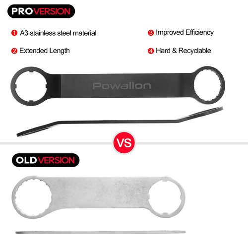 Bike Mid Drive Installation Wrench, Enhanced Removal Tool for BAFANG BBS01 BBS02 BBSHD|TONGSHENG TSDZ8 TSDZ2B Mid Motor, 1.77" Offset to Install/uninstall in One Go