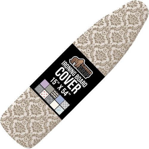Gorilla Grip Ironing Board Cover & Pad - Scorch Resistant Silicone Coating, 15x54" Size