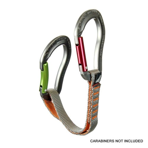 Fusion Climb ProGlide Quickdraw Runner - 5000 lbs Rated Stitched Loop Nylon Webbing 20cm x 1.7cm - Tan/Orange, 20cm