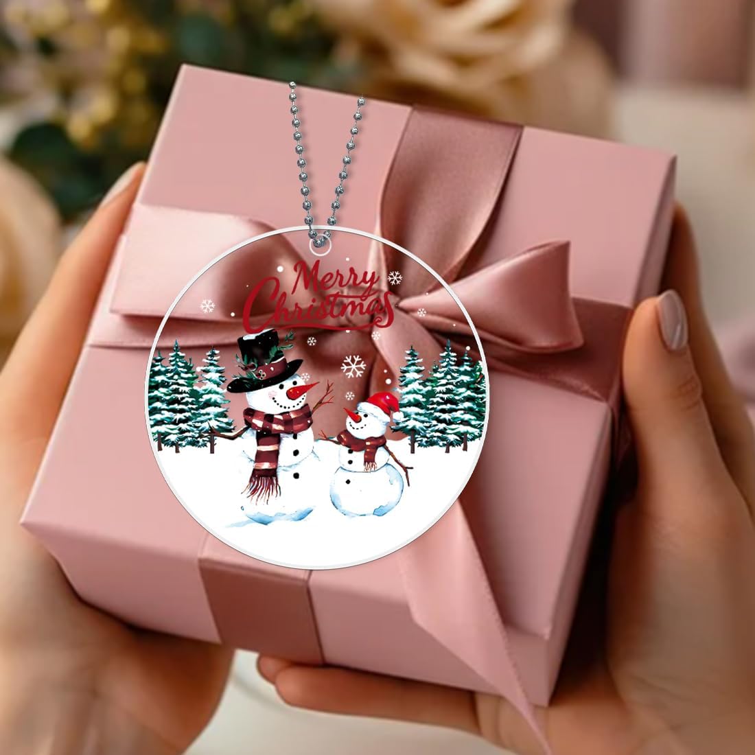 Snowman Christmas Ornaments 2025 - Unique Acrylic Decorations for Christmas Trees | Cute Gifts for Women