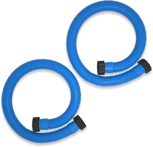 Skiennix Pool Hose Replacement - 1.5" x 40" | Pack of 2 for Above Ground Pools & Saltwater Systems