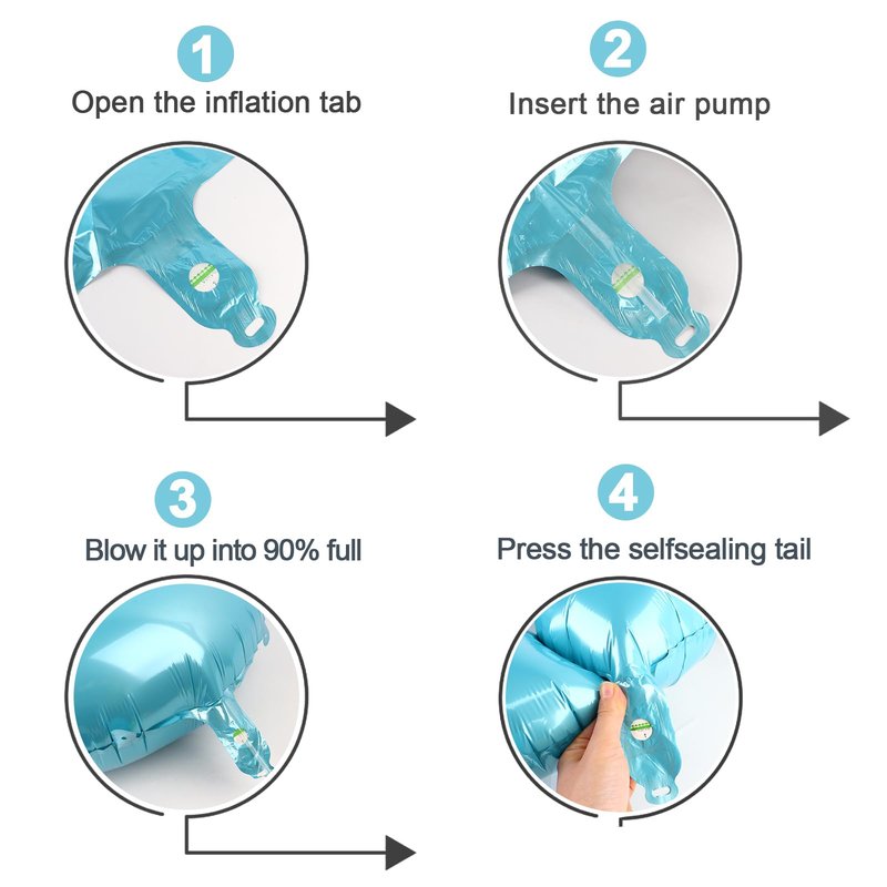 Pearlescent Blue Number Balloon 40 Inch, 0 Number Balloons, 10 20 30 40 50 Numbers Balloon Birthday Decorations, Party Supplies for Women Men