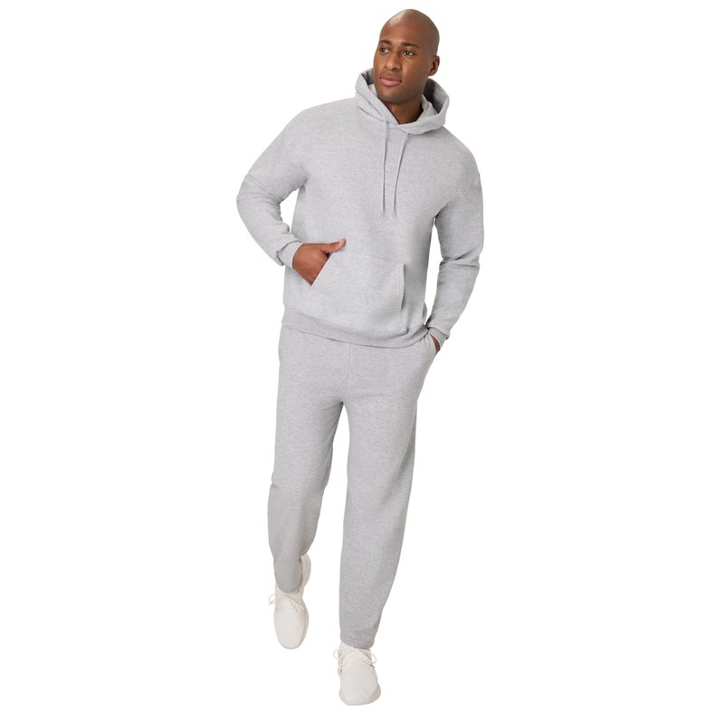 Hanes Mens Ecosmart Open Bottom Sweatpants, Midweight Fleece Open-hem For, Light Steel, XX-Large US