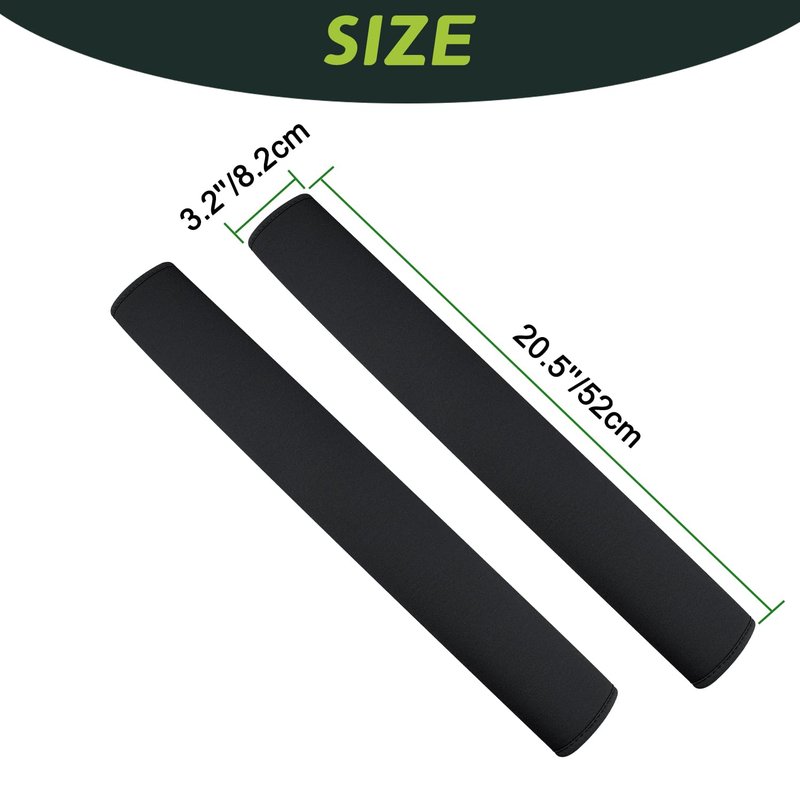 Urgown Golf Cart Strap Sleeve, Protect Your Golf Bag from Wear and Dirt - Premium Material, Simple Design, Easy to Install, Universal Fit, Black, 2pcs