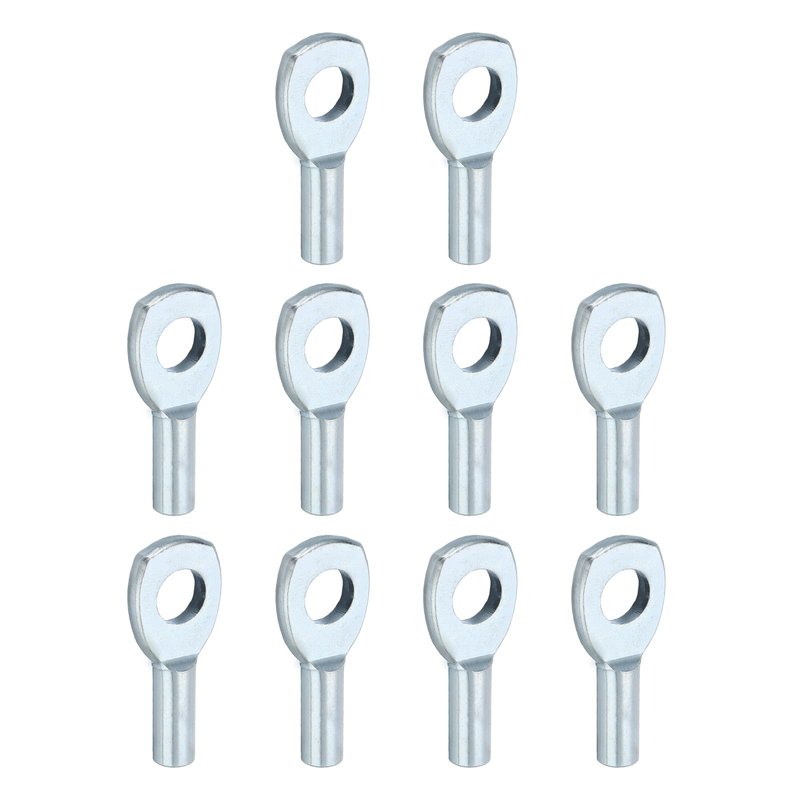 PATIKIL Cable Ball Stopper, 10pcs Gym Machine Accessories for 5mm Cable Fitness Equipment Wire Rope Port Joint Replacement Parts for Home Gym Machine,Silver