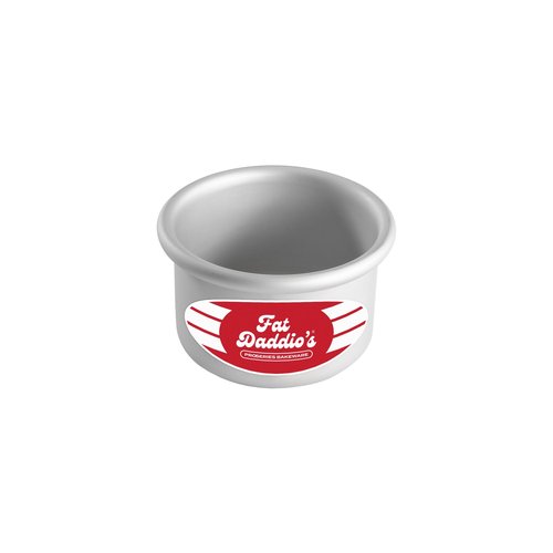 Fat Daddio's Round Cake Pan, 3 x 2 Inch, Silver