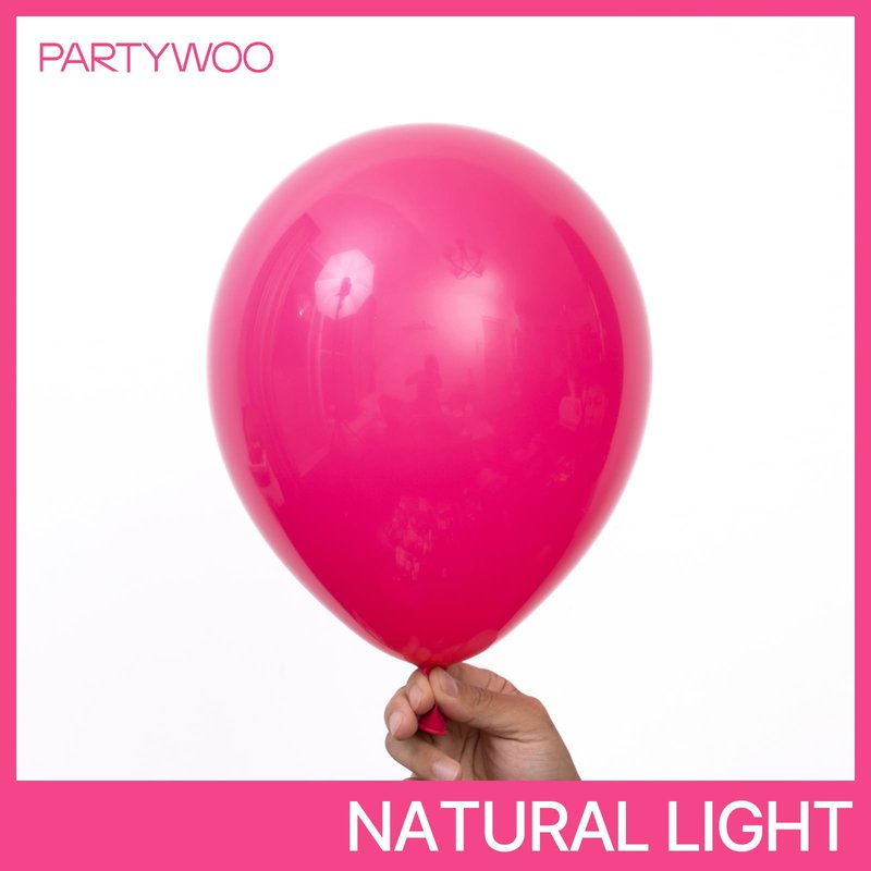 PartyWoo Hot Pink Balloons 101pcs 12 Inch Magenta Fuchsia Balloons for Baby Shower Gender Reveal Engagement Bachelorette Wedding Bridal Shower Anniversary Birthday Party Decorations Pink-Y12