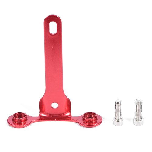 Co2 Bottle Bracket, Road Mountain Inflating Bracket CO2 Cartridge Holder, Can Mount 2 Cartridges (Red)