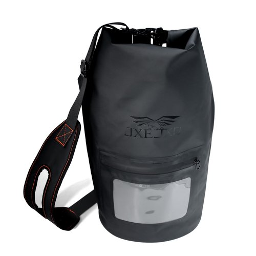 JXE JXO 15L Waterproof Faraday Dry Bag for Electronic Device Security | Military-Grade EMP & RFID Signal Blocking, Anti-Tracking & Hacking Protection, Data Privacy Shield for Mobile Devices （Matte）