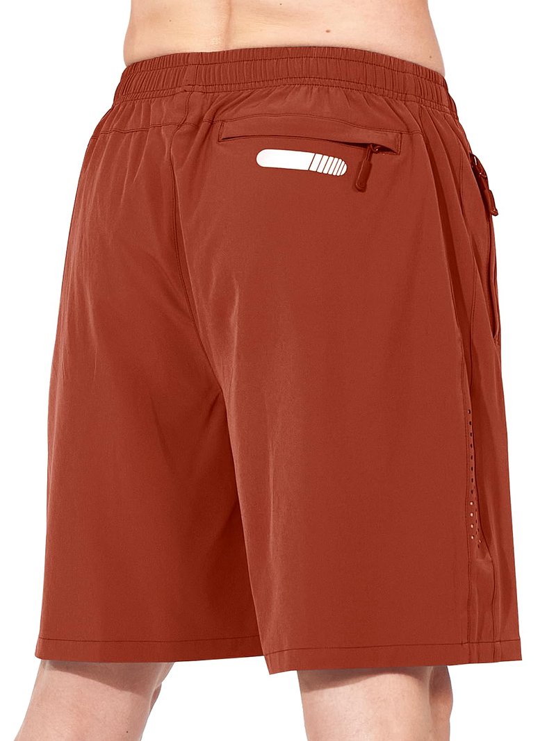 NORTHYARD Men's Athletic Running Shorts Gym Workout 7"/9"/5" Quick Dry Lightweight Sports Basketball Tennis 3 Zipper Pockets REDCLAY 3XL