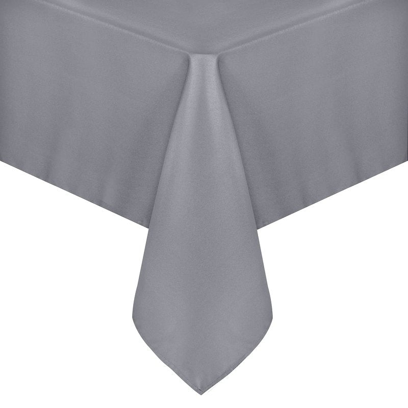 sancua Square Tablecloth - 70 x 70 Inch - Water Resistant Spill Proof Washable Polyester Table Cloth, Decorative Fabric Table Cover for Dining Tables, Buffet Parties and Camping, Light Grey