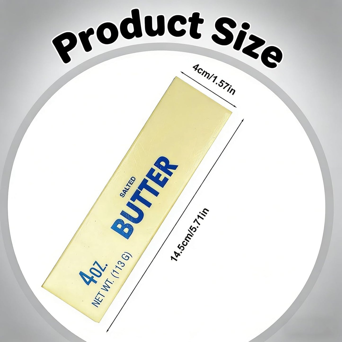 Skiennix Realistic Butter Stick Squeeze Ball - Soft Stress Relief Fidget Toy | Slow Rebound, Beige
