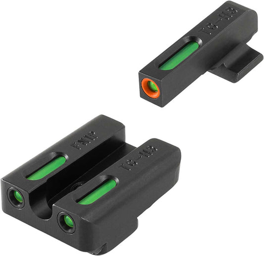 Truglo TFX PRO Night Sight for Handguns - Glowing Tritium & Fiber Optic, Compact & Durable